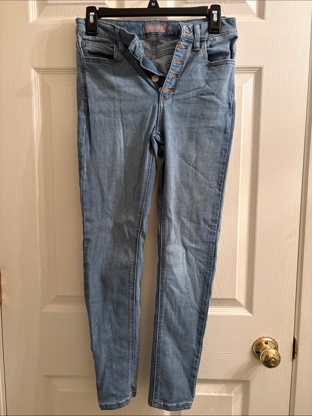 Just USA Light Wash High-Rise Skinny Jeans